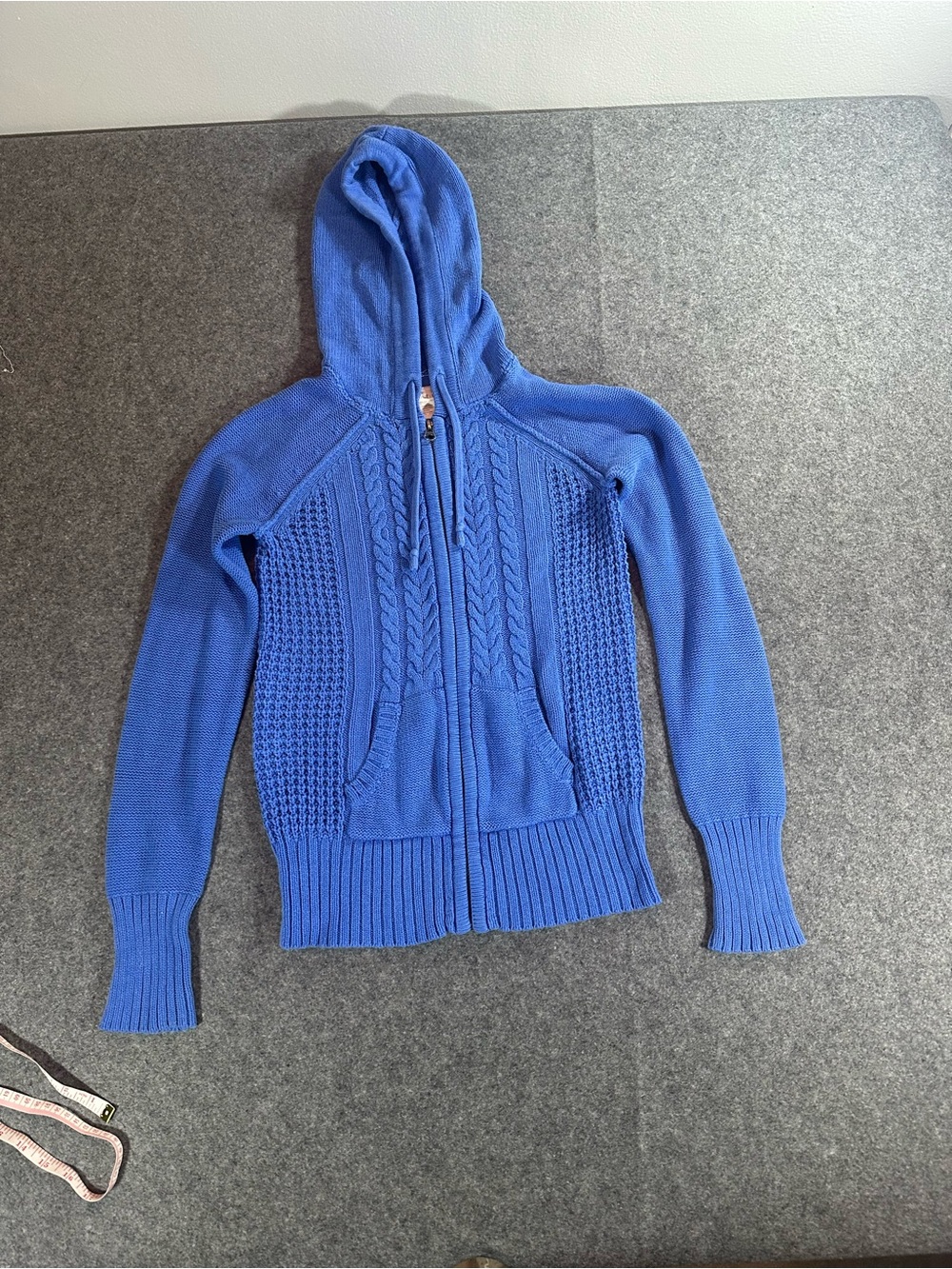 Y2K Aeropostale blue zip up sweater